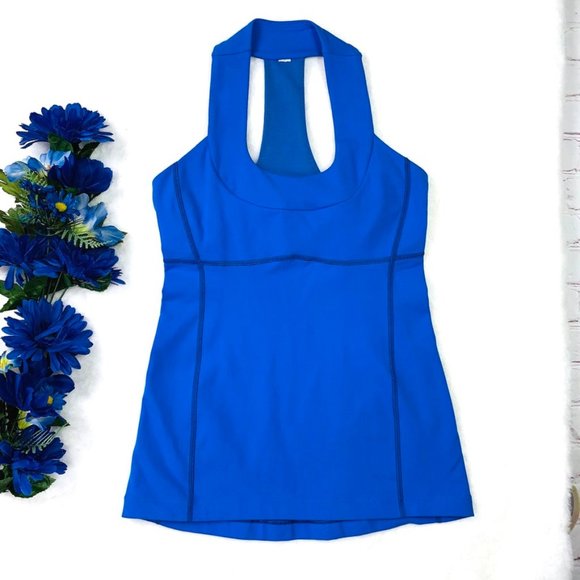 lululemon athletica Tops - NWOT |•LULULEMON•| Blue Swoop Neck T BackTop